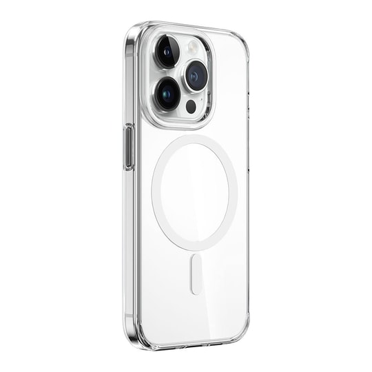 Apple iPhone 15 Pro Kılıf Wiwu ZYS-013 M-safe Şarj Özellikli Renkli Kamera Çerçeveli Şeffaf Jelly Kapak