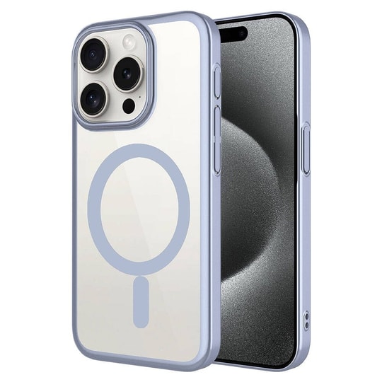 Apple iPhone 15 Pro Max Kılıf Wireless Şarj Özellikli Sert PC Zore Mat Riksos M-safe Kapak