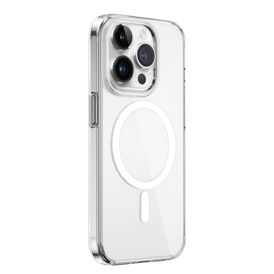Apple iPhone 15 Pro Max Kılıf Wiwu FYY-014 M-safe Şarj Özellikli Şeffaf Kapak