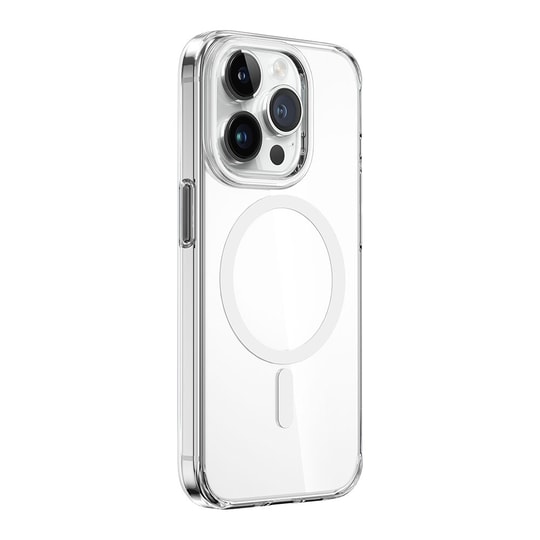 Apple iPhone 15 Pro Max Kılıf Wiwu ZYS-013 M-safe Şarj Özellikli Renkli Kamera Çerçeveli Şeffaf Jelly Kapak