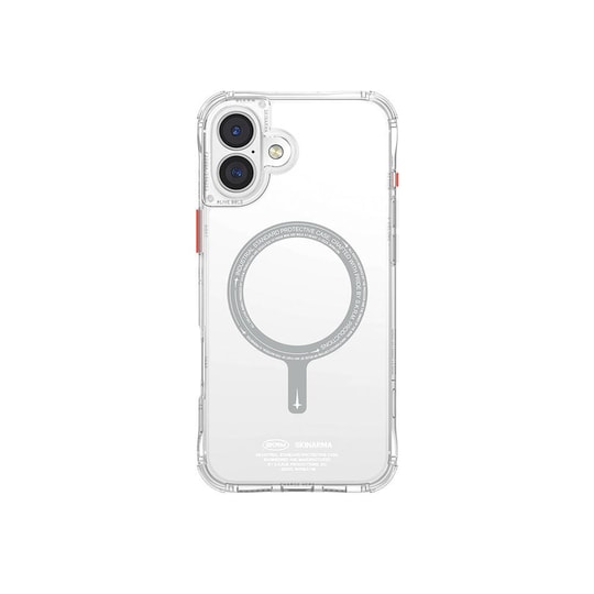 Apple iPhone 16 Plus Kılıf M-safe Şarj Özellikli Şeffaf Airbag Tasarımlı Skinarma Saido Kapak