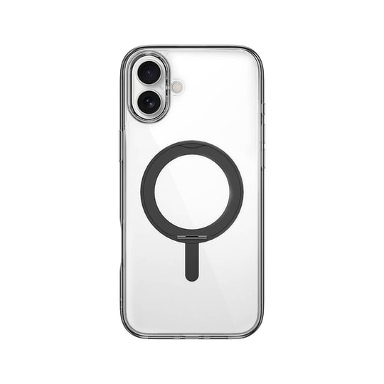 Apple iPhone 16 Plus Kılıf Wiwu MCC-201 iShield Ultra Serisi M-safe Şarj Özellikli Standlı Crystal Sert PC Kapak
