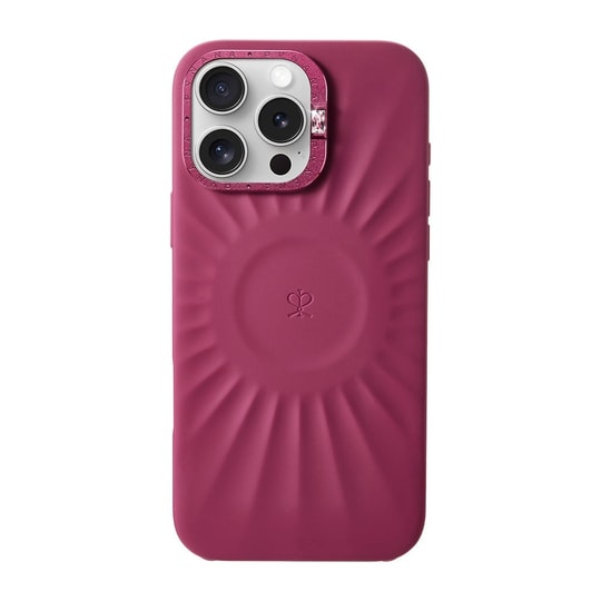 Apple iPhone 16 Pro Kılıf Kabartma Tasarımlı Metal Kamera Çerçeveli Pynana Starlight Serisi Kapak
