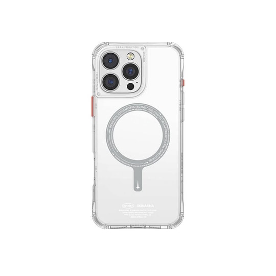 Apple iPhone 16 Pro Kılıf M-safe Şarj Özellikli Şeffaf Airbag Tasarımlı Skinarma Saido Kapak