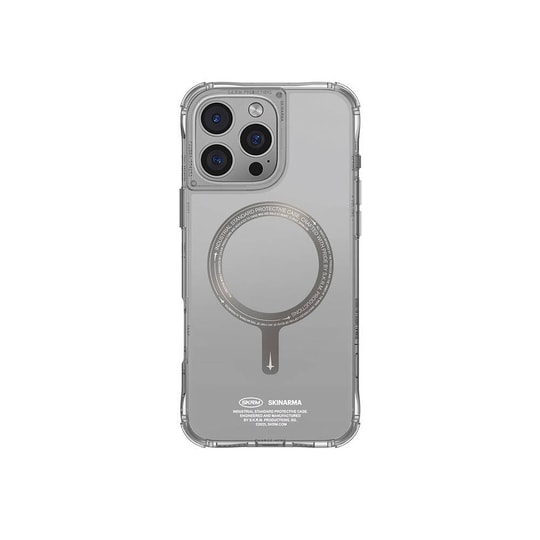 Apple iPhone 16 Pro Kılıf M-safe Şarj Özellikli Şeffaf Airbag Tasarımlı Skinarma Saido Prime Kapak