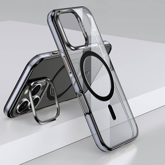 Apple iPhone 16 Pro Kılıf M-safe Şarj Özellikli Wlons Standlı Efsane Kapak