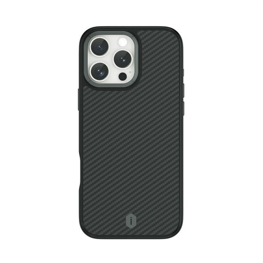 Apple iPhone 16 Pro Kılıf Wiwu DCC-205 M-safe Şarj Özellikli Aramid Fiber Tasarım Kapak