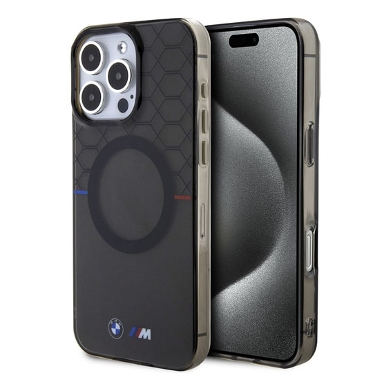 Apple iPhone 16 Pro Max Kılıf BMW Magsafe Şarj Özellikli Transparan M Dizayn Orjinal Lisanslı Kapak