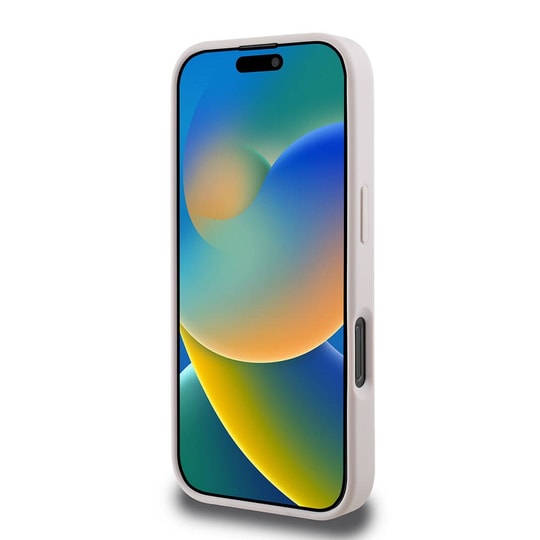 Apple iPhone 16 Pro Max Kılıf Guess Orjinal Lisanslı Grained Yazı Logolu Kamera Standlı Kapak
