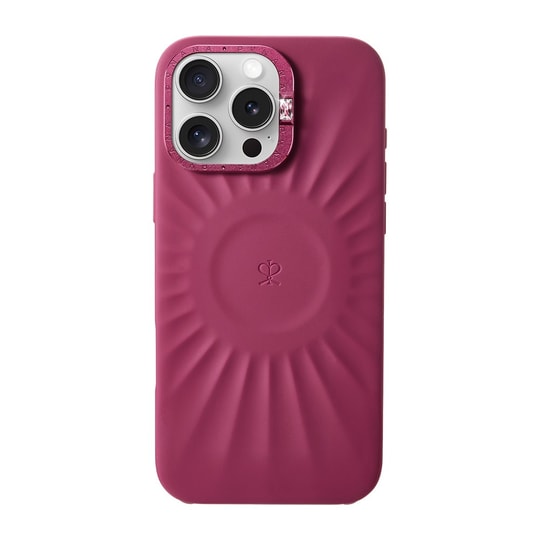 Apple iPhone 16 Pro Max Kılıf Kabartma Tasarımlı Metal Kamera Çerçeveli Pynana Starlight Serisi Kapak