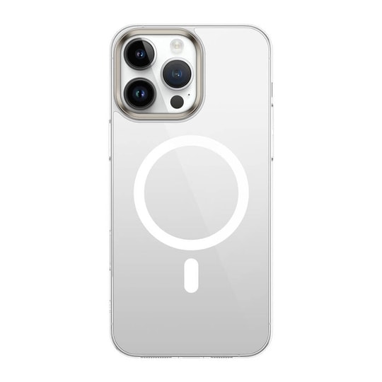 Apple iPhone 16 Pro Max Kılıf M-safe Şarj Özellikli Şeffaf Cam Arka Yüzey Zore G-Glass Kapak