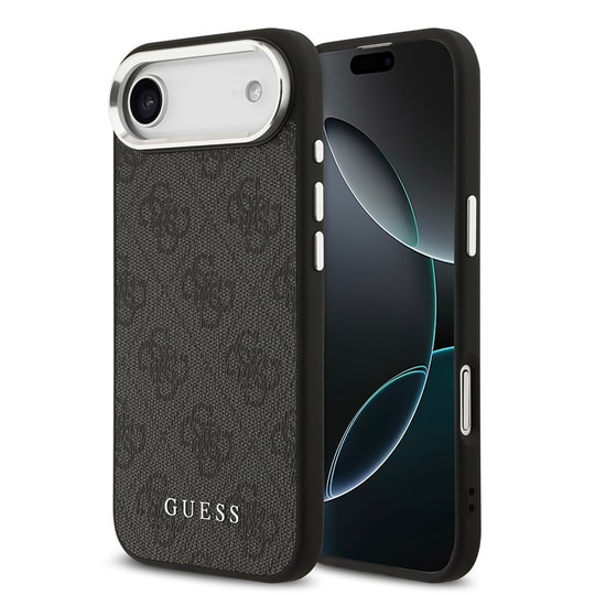 Apple iPhone 17 Air Kılıf Guess Orjinal Lisanslı M-safe Şarj Özellikli 4G Klasik Yazı Logolu Kapak