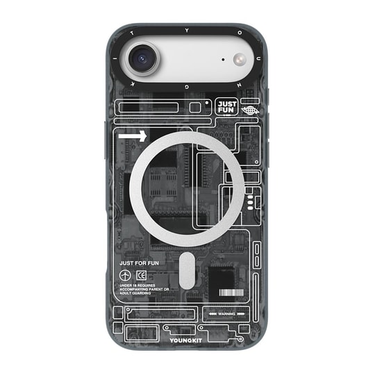 Apple iPhone 17 Air Kılıf M-safe Şarj Özellikli Kamera Denetim Butonlu Youngkit Technology Serisi Kapak