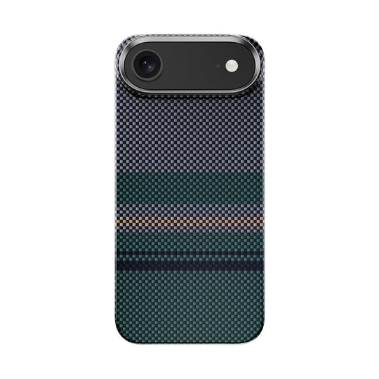 Apple iPhone 17 Air Kılıf M-safe Şarj Özellikli Karbon Fiber Tasarımlı Benks Aurora ArmorAir Kevlar Kapak
