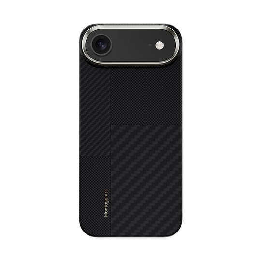 Apple iPhone 17 Air Kılıf M-safe Şarj Özellikli Karbon Fiber Benks Montage ArmorAir Kevlar Kapak