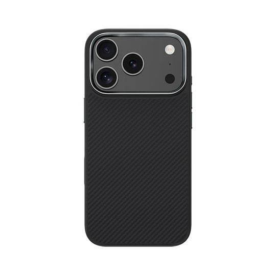 Apple iPhone 17 Pro Kılıf Karbon Fiber M-safe Şarj Özellikli Benks Hybrid ArmorPro 600D Kevlar Kapak
