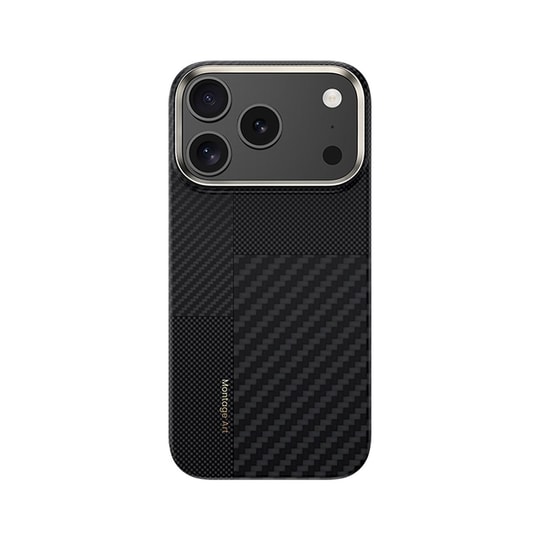 Apple iPhone 17 Pro Kılıf M-safe Şarj Özellikli Karbon Fiber Benks Montage ArmorAir Kevlar Kapak