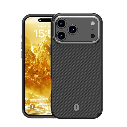 Apple iPhone 17 Pro Kılıf M-safe Şarj Özellikli Aramid Fiber Wiwu Defense Ultra Serisi DCC-205 Kapak
