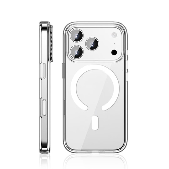 Apple iPhone 17 Pro Kılıf M-safe Şarj Özellikli Transparan Sert PC Wlons Pita Kapak