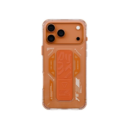 Apple iPhone 17 Pro Kılıf M-safe Şarj Özellikli Teknoloji Desenli Skinarma Helio Mag Charge Standlı Kapak