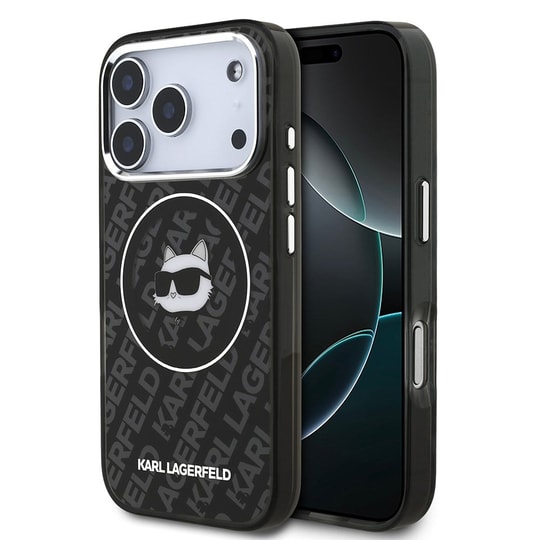 Apple iPhone 17 Pro Max Kılıf Karl Lagerfeld Orjinal Lisanslı IML Baskılı Choupette Heads Kapak