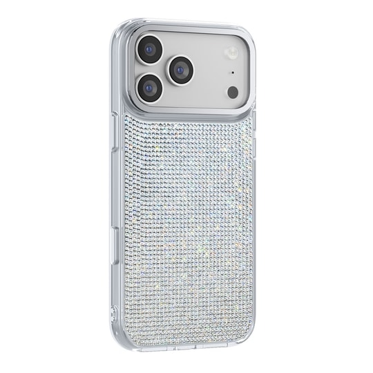 Apple iPhone 17 Pro Max Kılıf M-Safe Şarj Özellikli El İşlemeli Swarovski Taşlı Zore Paris Riva Sert PC Kapak