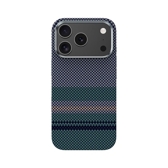 Apple iPhone 17 Pro Max Kılıf M-safe Şarj Özellikli Karbon Fiber Tasarımlı Benks Aurora ArmorPro Kevlar Kapak
