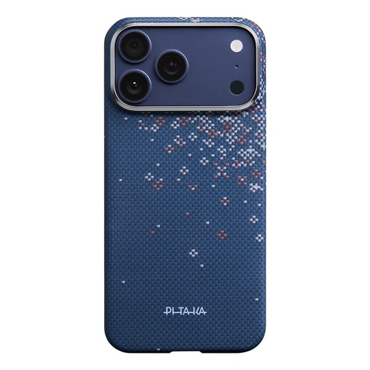 Apple iPhone 17 Pro Max Kılıf M-safe Şarj Özellikli Aramid Fiber Pitaka Sakura Hours Serisi Kapak