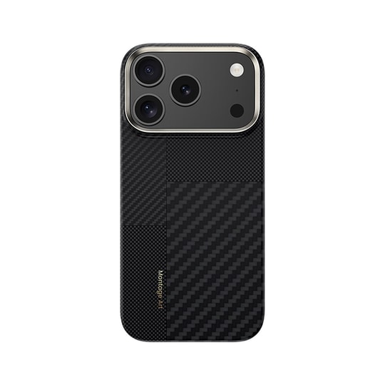 Apple iPhone 17 Pro Max Kılıf M-safe Şarj Özellikli Karbon Fiber Benks Montage ArmorAir Kevlar Kapak