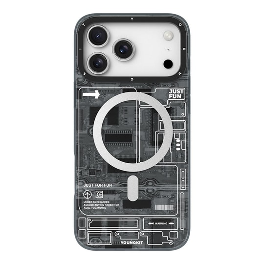 Apple iPhone 17 Pro Max Kılıf M-safe Şarj Özellikli Kamera Denetim Butonlu Youngkit Technology Serisi Kapak