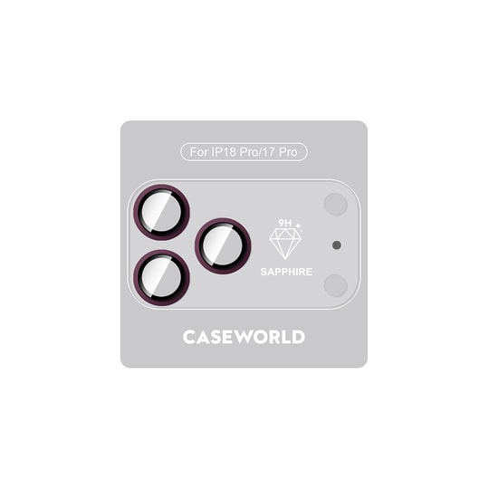 Apple iPhone 18 Pro CaseWorld Alloy Sapphire Safir One-Piece Anti Reflective Safir Kamera Lens Koruyucu