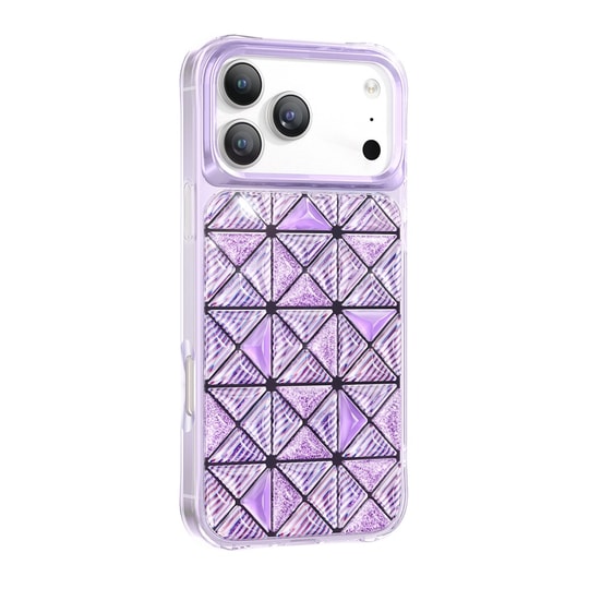 Apple iPhone 18 Pro Kılıf 3D Buz Blok Desenli Zore Paris Kairo TPU Kapak