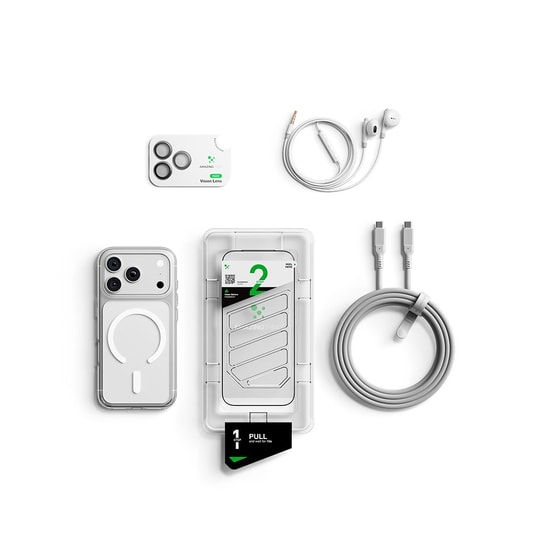 Apple iPhone 18 Pro Kılıf M-safe Özellikli Amazingthing Minimal Serisi 5in1 Aksesuar Seti
