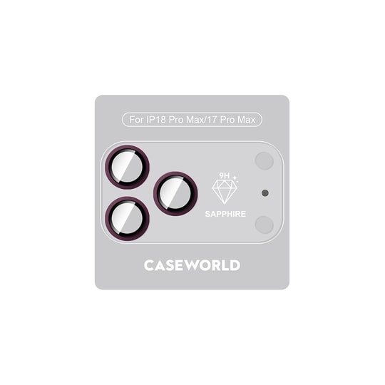 Apple iPhone 18 Pro Max CaseWorld Alloy Sapphire Safir One-Piece Anti Reflective Safir Kamera Lens Koruyucu