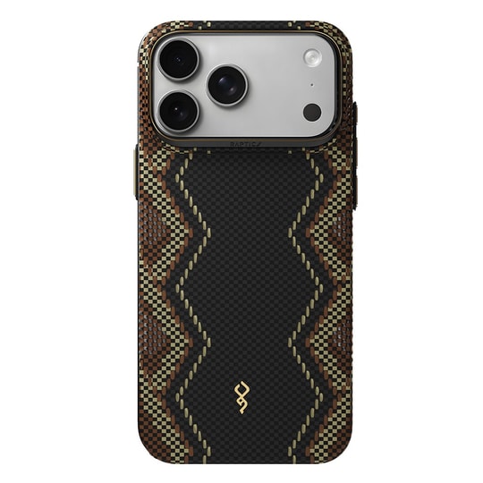 Apple iPhone 18 Pro Max Kılıf M-safe Şarj Özellikli Raptic Aramid Skin Scepter Serisi Karbon Kapak