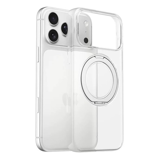 Apple iPhone 18 Pro Max Kılıf M-Safe Şarj Özellikli Zore Luzer 360 Standlı Kapak
