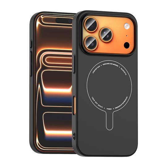 Apple iPhone 18 Pro Max Kılıf M-Safe Şarj Özellikli Kamera Korumalı Zore Elio Sert PC Kapak