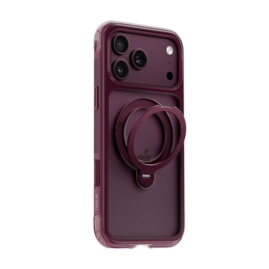 Apple iPhone 18 Pro Max Kılıf Wiwu AG-203 AeroGuard Ultra Serisi M-safe Şarj Özellikli Airbag Tasarımlı Standlı Kapak