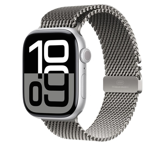 Apple Watch 10 46mm Zore KRD-100 Titanyum Hasır Kordon