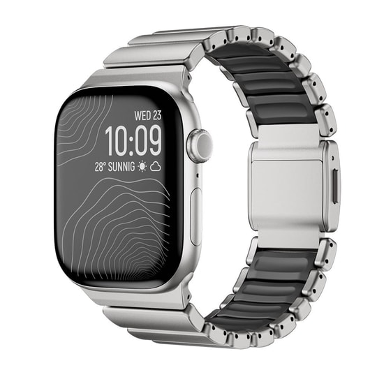 Apple Watch 42mm Zore KRD-149 Metal Silikon Kordon