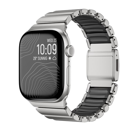 Apple Watch 42mm Zore KRD-152 Titanyum Silikon Kordon