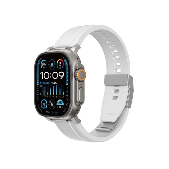 Apple Watch 44mm Amazingthing Titan Chrono Silikon Kordon