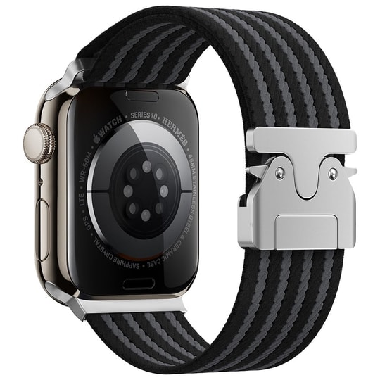 Apple Watch 45mm Zore KRD-133 Naylon Kumaş Hasır Örgülü Kordon