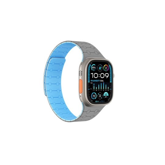 Apple Watch 7 45mm Amazingthing Smoothie Sport Magnetik Tak Çıkar Silikon Strap Kayış