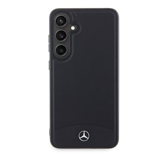 Galaxy S24 Plus Kılıf Mercedes Benz Orjinal Lisanslı M-safe Şarj Özellikli Deri Dokumalı Sade Kapak