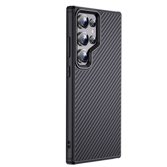 Galaxy S24 Ultra Kılıf Aramid Karbon Fiber M-safe Özellikli Wlons Radison Kapak