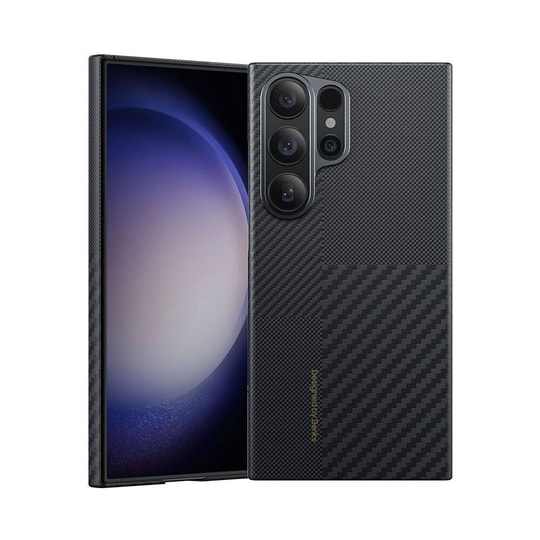 Galaxy S24 Ultra M-safe Şarj Özellikli Karbon Fiber Benks Montage ArmorAir Kevlar Kapak