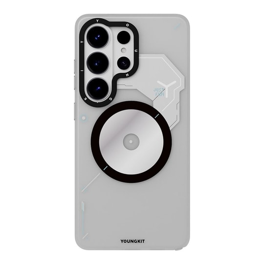 Galaxy S26 Ultra Kılıf M-safe Şarj Özellikli Disk Desenli Youngkit Disc Battle Kapak