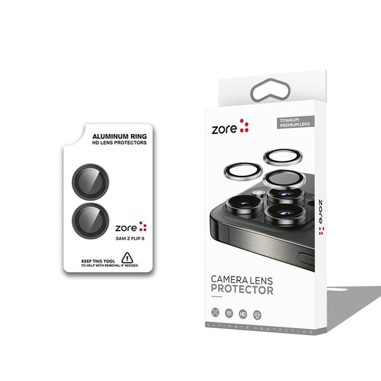 Galaxy Z Flip 8 Zore CL-12 Premium Safir Parmak İzi Bırakmayan Anti-Reflective Kamera Lens Koruyucu