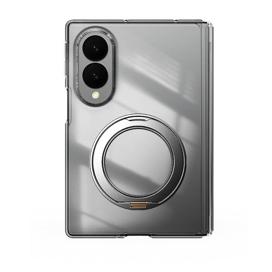 Galaxy Z Fold 8 Kılıf M-safe Şarj Özellikli Transparan Sert PC Wlons Pita Standlı Kapak